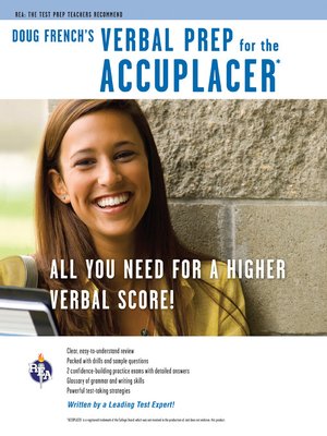 cover image of Accuplacer: Doug French's Verbal Prep